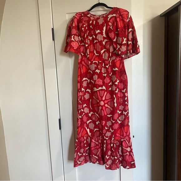 RHODE x Target Patterned Midi Dress Size 8 - Picture 1 of 7